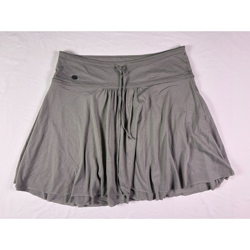 Abercrombie & Fitch Mini Skirt L Gray Pleated Y2K Athleisure Lounge Beach Sporty - Picture 2 of 6